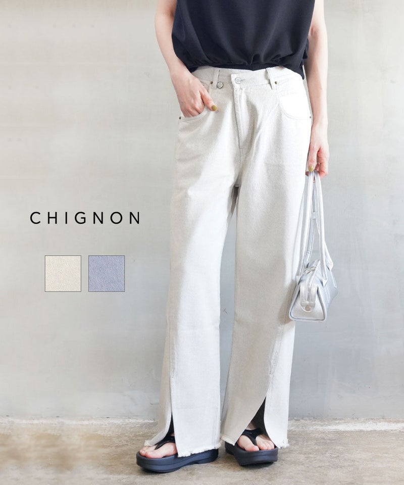 CHIGNON(シニヨン) ラップアジャストデニム オフホワイト(OWHT)