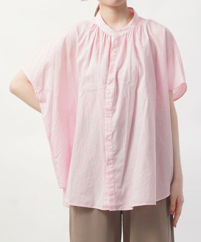 MANON(マノン) オーバーダイフレンチスリーブビッグアミカルシャツ