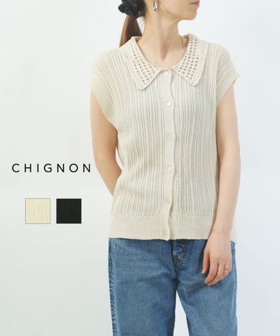 CHIGNON(シニヨン) ポロニットプルオーバー