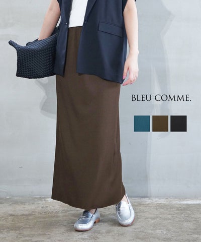 BLEU COMME.(ブルーコム) テレコジャージタイトスカート