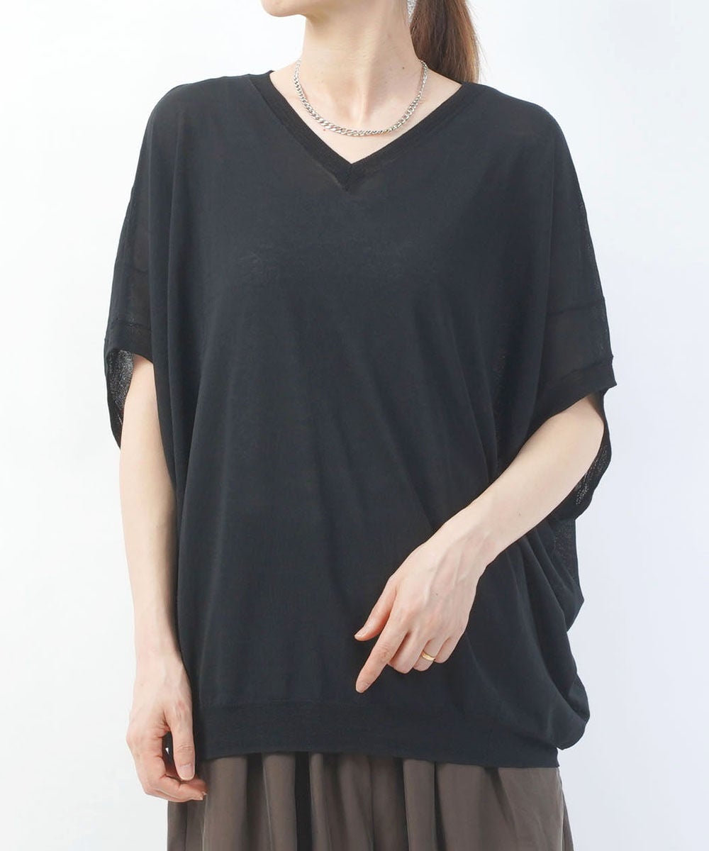 mizuiro ind(ミズイロインド)Vネックコクーンベスト | BLEU COMME BLEU