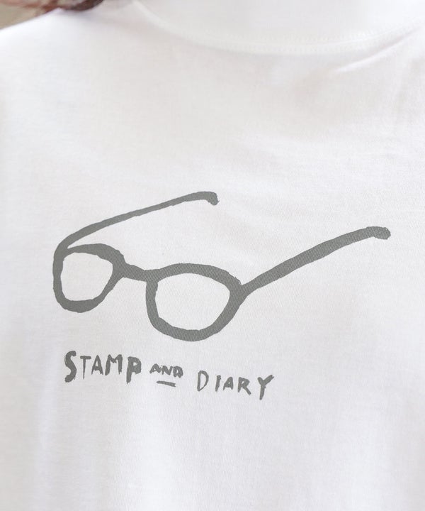 STAMP AND DIARY(スタンプアンドダイアリー) LIFE Tシャツ メガネ（4枚目）