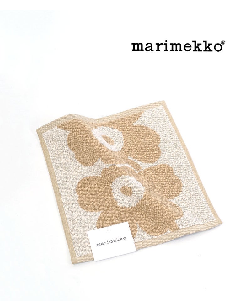 marimekko(マリメッコ) UNIKKO W MINI TOWEL 26×26CM サンド×ホワイト(81)