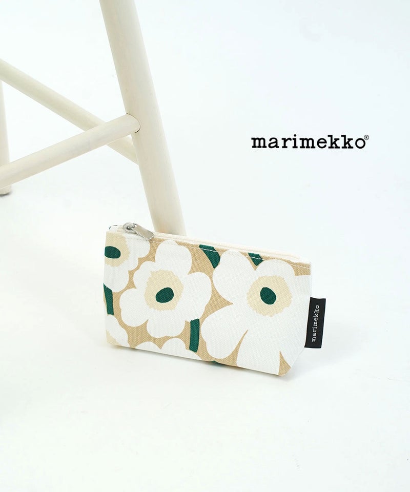 marimekko(マリメッコ) MINI UNIKKO EELIA COSM BAG サンド×ホワイト×エメラルド(81)