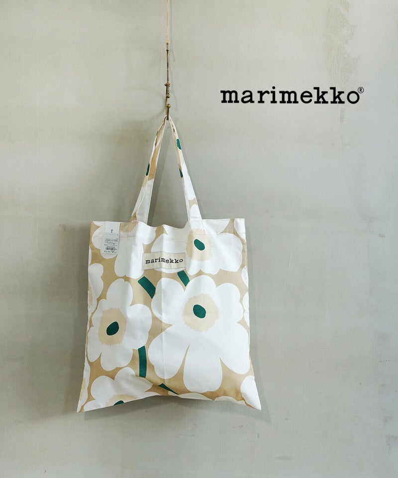 marimekko(マリメッコ) PIENI UNIKKO BAG 43×44CM サンド×OFF×Eグリーン(81)