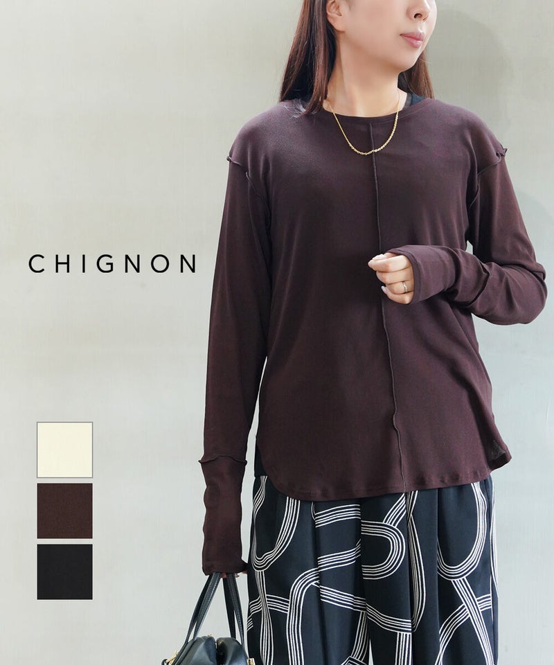 CHIGNON(シニヨン) シアーロンTEE オフホワイト(OFF)