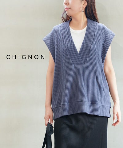 CHIGNON(シニヨン) ワッフルベスト