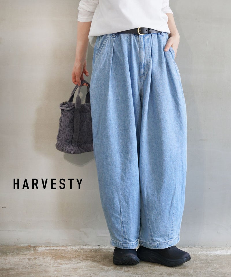 HARVESTY(ハーベスティ) 10ozデニムサーカスパンツ ライトブルー(93)