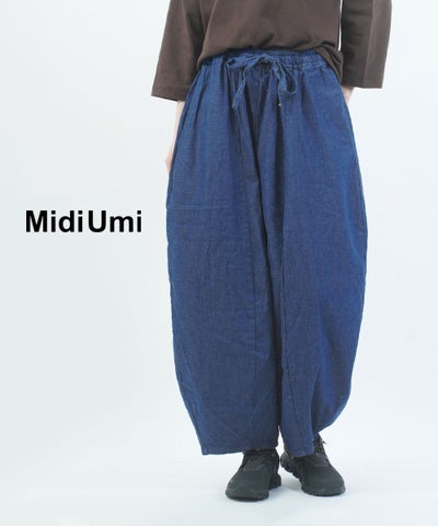 Midi-Umi(ミディウミ) デニムコクーンイージーパンツ
