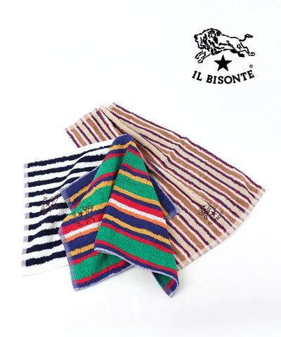 IL BISONTE(イルビゾンテ) ストライプゲストタオル