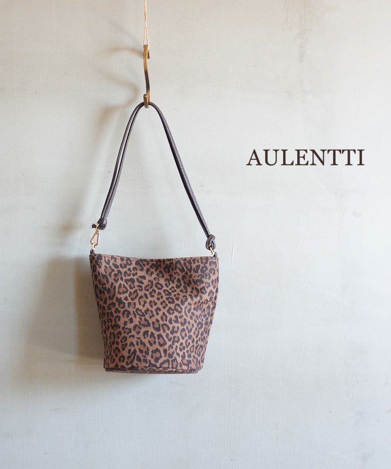 AULENTTI(オウレンティ) スエードハンドバッグ DK.LEOPARDO(LEO)