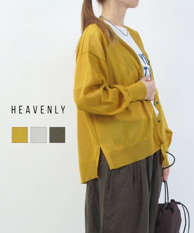HEAVENLY(ヘブンリー) シアーVネックニットカーディガン