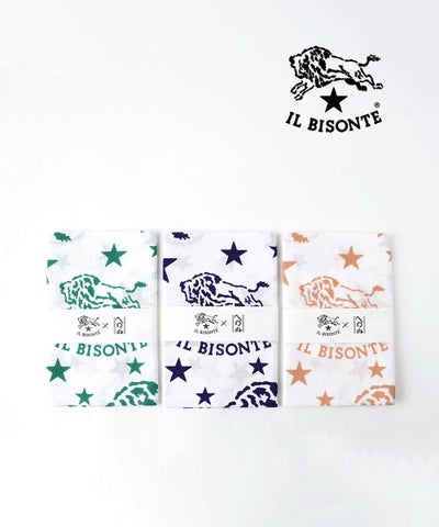IL BISONTE(イルビゾンテ) ランダムバイソンロゴ てぬぐい
