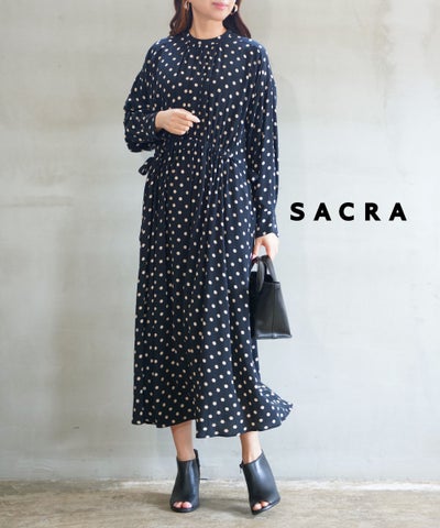 SACRA(サクラ) ポルカドットワンピース