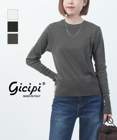 gicipi(ジチピ) FRAGORA クルーネックジャストフィットニットソー