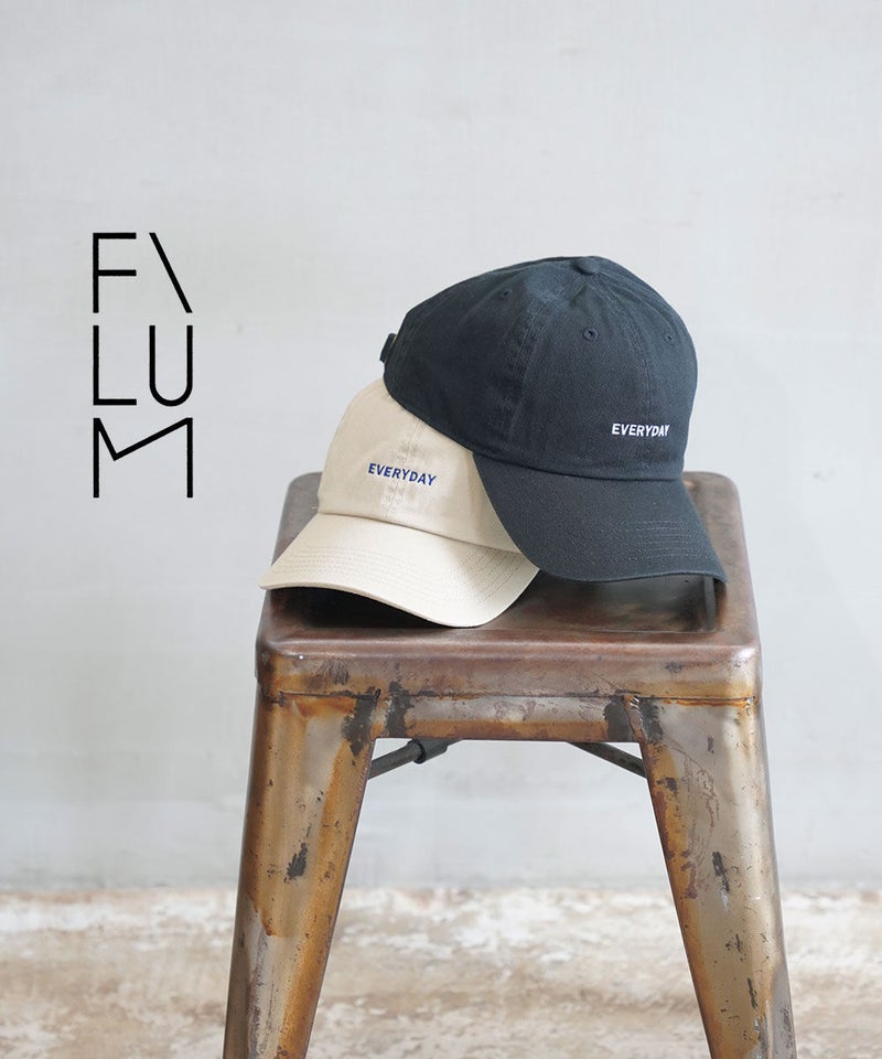FILUM(フィルム) コットンベースボールキャップ カーキベージュ/ネイビー(C)