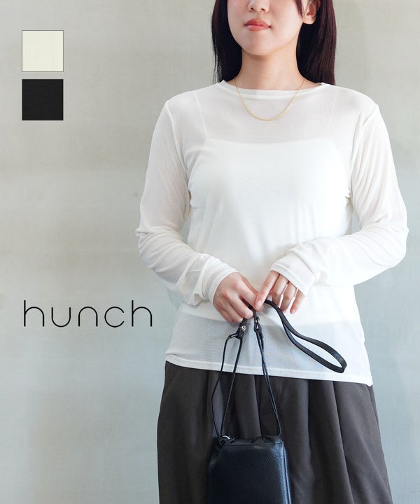 hunch(ハンチ) パワーネットクルーネックシアートップス（10枚目）