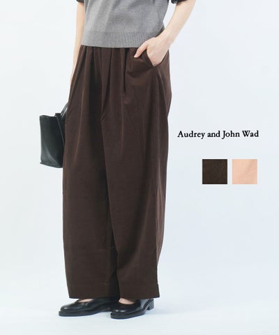 audrey and john wad(オードリーアンドジョンワッド) 2タックワイドイージーパンツ