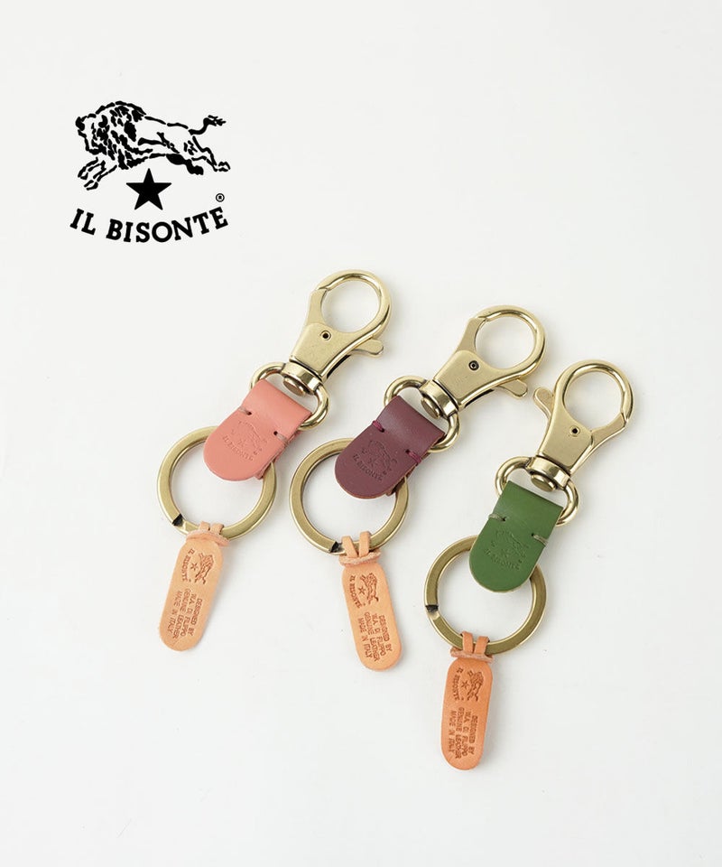 IL BISONTE(イルビゾンテ) キーリング カーキグリーン(47)