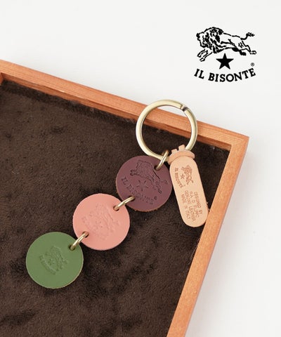 IL BISONTE(イルビゾンテ) 三連キーリング