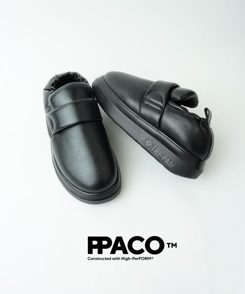 PPACO(パコ) SOFT-PAD BELT SHOES FAT SOLE BLACK(BLK)