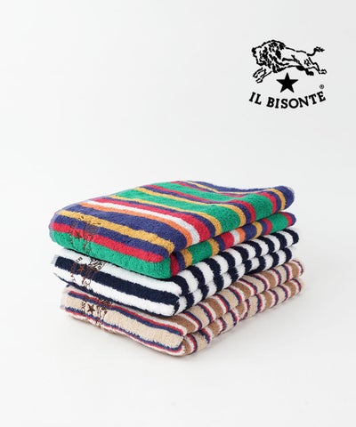 IL BISONTE(イルビゾンテ) ストライプバスタオル