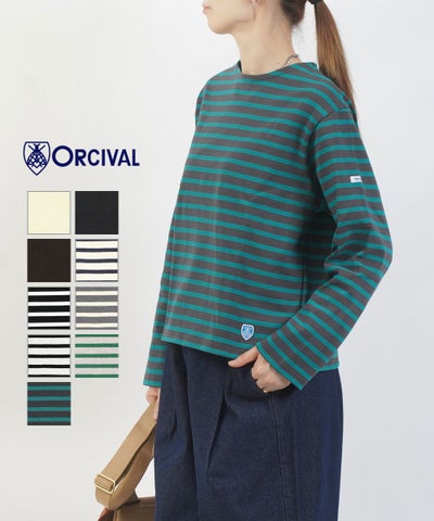 ORCIVAL(オーチバル・オーシバル) コットンロード クルーネックプルオーバー