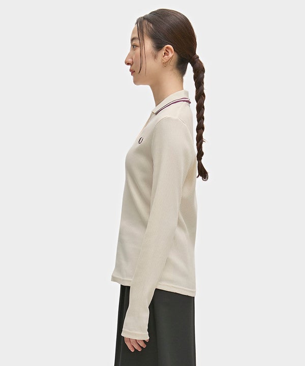 FRED PERRY(フレッドペリー) Twin Tipped Ribbed Polo Shirt（9枚目）