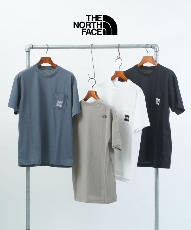 THE NORTH FACE(ザ ノースフェイス) ショートスリーブスクエアロゴポケットティー ユニセックス ストーンスラブ(ST)