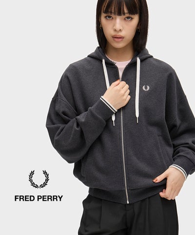 FRED PERRY(フレッドペリー) Hooded Zip-Through Sweatshirt