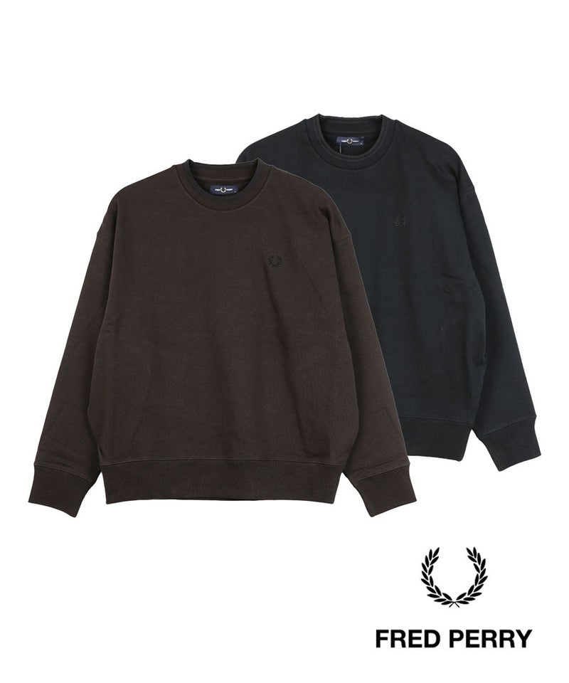 FRED PERRY(フレッドペリー) Oversized Tipped Sweatshirt BLACK(102)