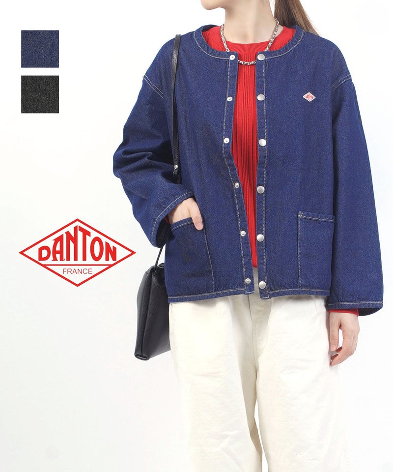 DANTON(ダントン) クルーネックジャケット INDIGO(IND)