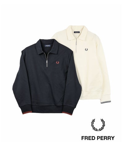 FRED PERRY(フレッドペリー) Half Zip Collared Sweatshirt