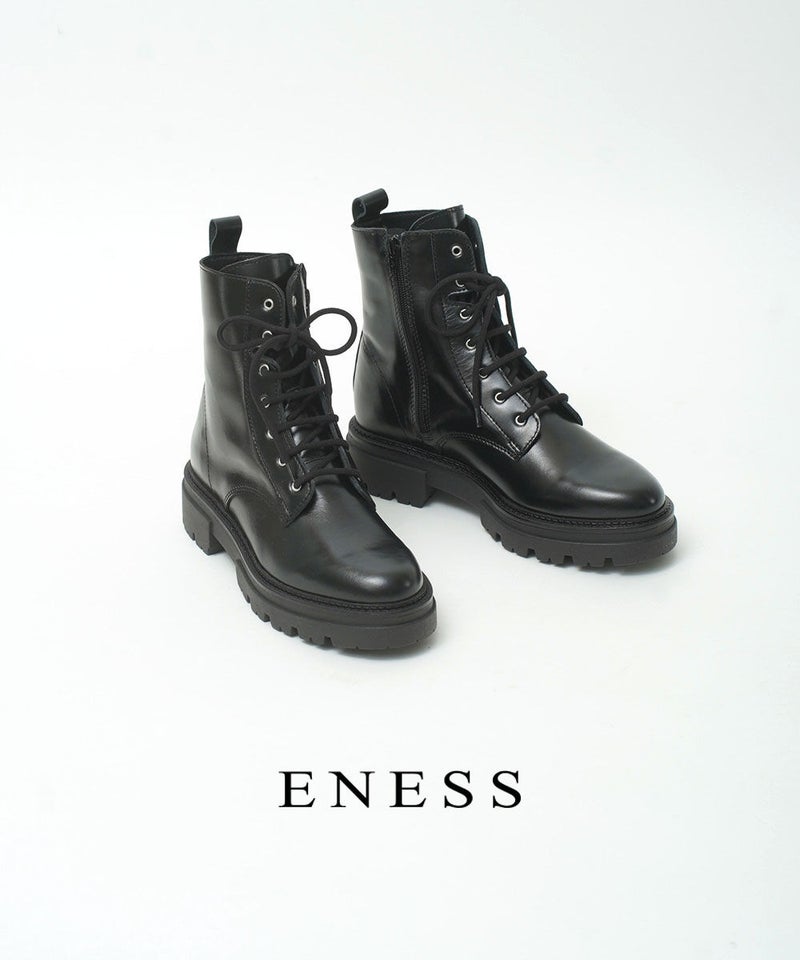 eness(エネス) 7ホールレースアップブーツ NERO(NER)