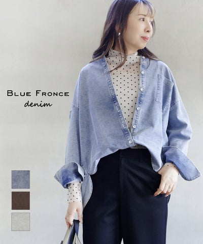 BLUE FRONCE denim(ブルーフロンセ デニム) デニムブラウス