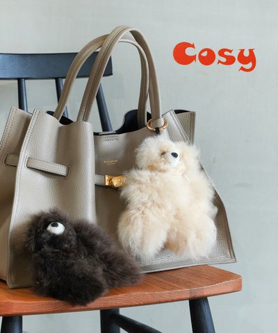 COSY(コージー) ミディアムベア ベビーアルパカ キーリング