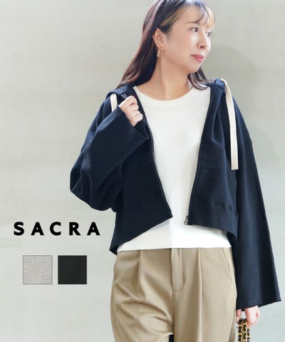 SACRA(サクラ) プレミアムフリースジップフーディ