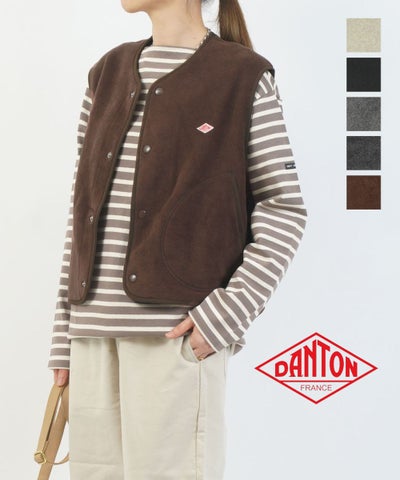 DANTON(ダントン) フリースノーカラーベスト
