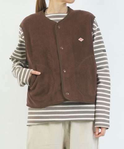 DANTON(ダントン) フリースノーカラーベスト