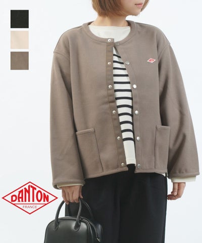 DANTON(ダントン) フリースライク カラーレスジャケット