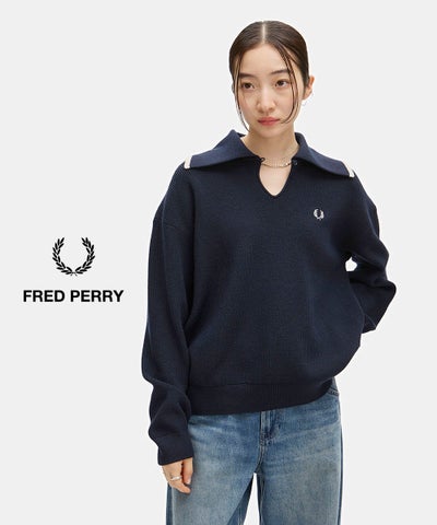 FRED PERRY(フレッドペリー) WIDE COLLAR KNITTED SHIRT