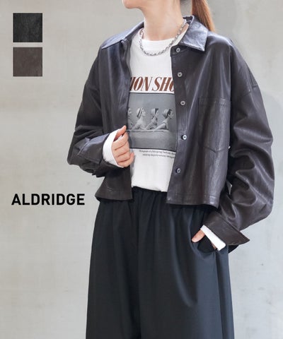 ALDRIDGE(アルドリッジ) フェイクレザーシャツ
