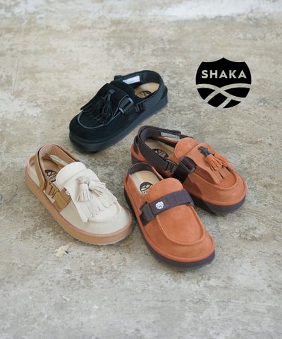 SHAKA(シャカ) ミュールサンダル MOC MULE TASSEL SUEDE
