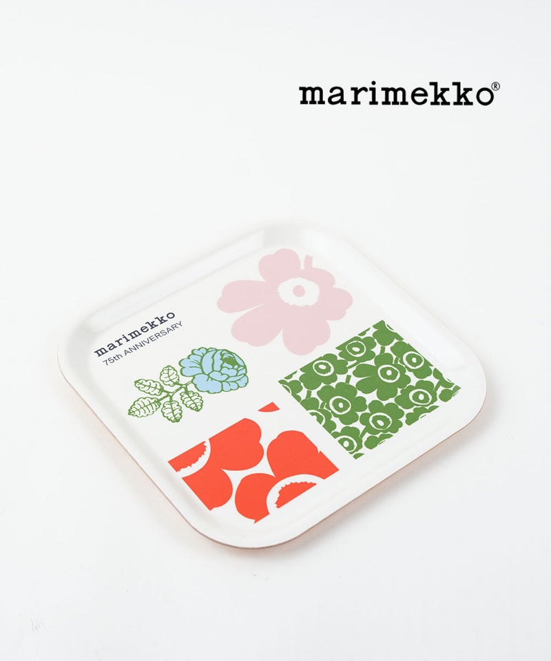 marimekko(マリメッコ) 75th ANNIVERSARY TRAY 20×20CM マルチカラー(10)