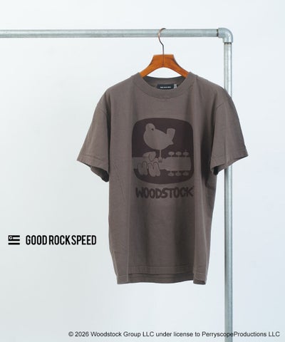 GOOD ROCK SPEED(グッドロックスピード) WOODSTOCK Logo Graphic T-Shirt