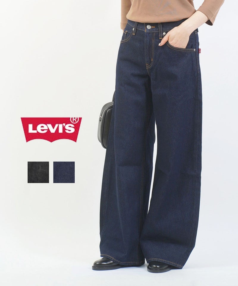 Levi's(リーバイス) TEARDROP WIDE LEG ブラック(0000)