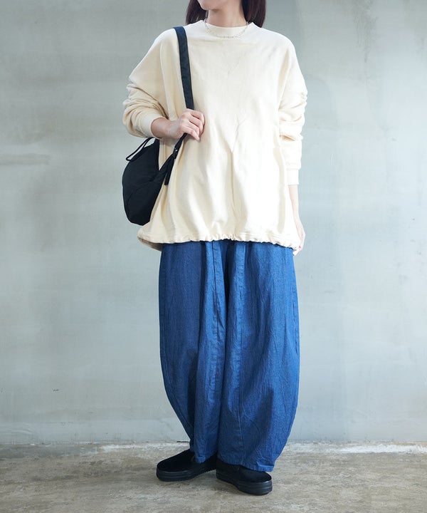 naru(ナル) 30/10セントラル裏毛ワイドトレーナー