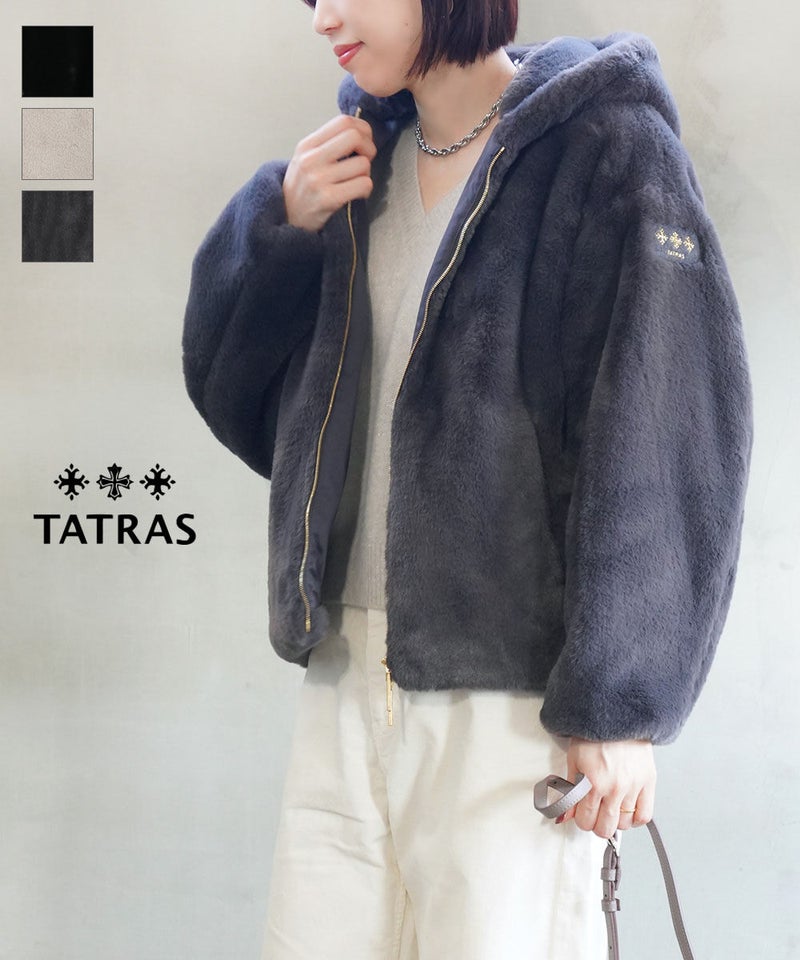 TATRAS(タトラス) YUMOLA ユモラ ボアブルゾン ブラック(BLK)