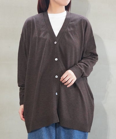 mizuiro ind(ミズイロインド) Vネックワイドカーディガン