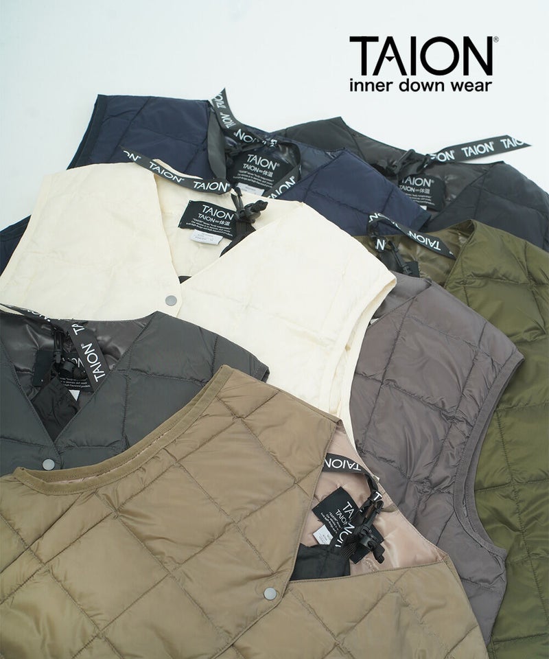 TAION(タイオン) ダウンベスト インナーダウンベスト オフホワイト(OWHT)